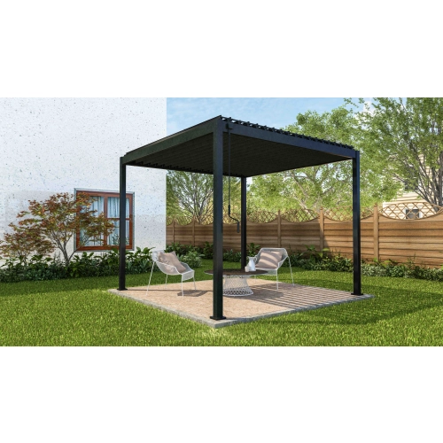 Pergola ogrodowa MIRADOR 88 Basic 3 x 3m Antracyt